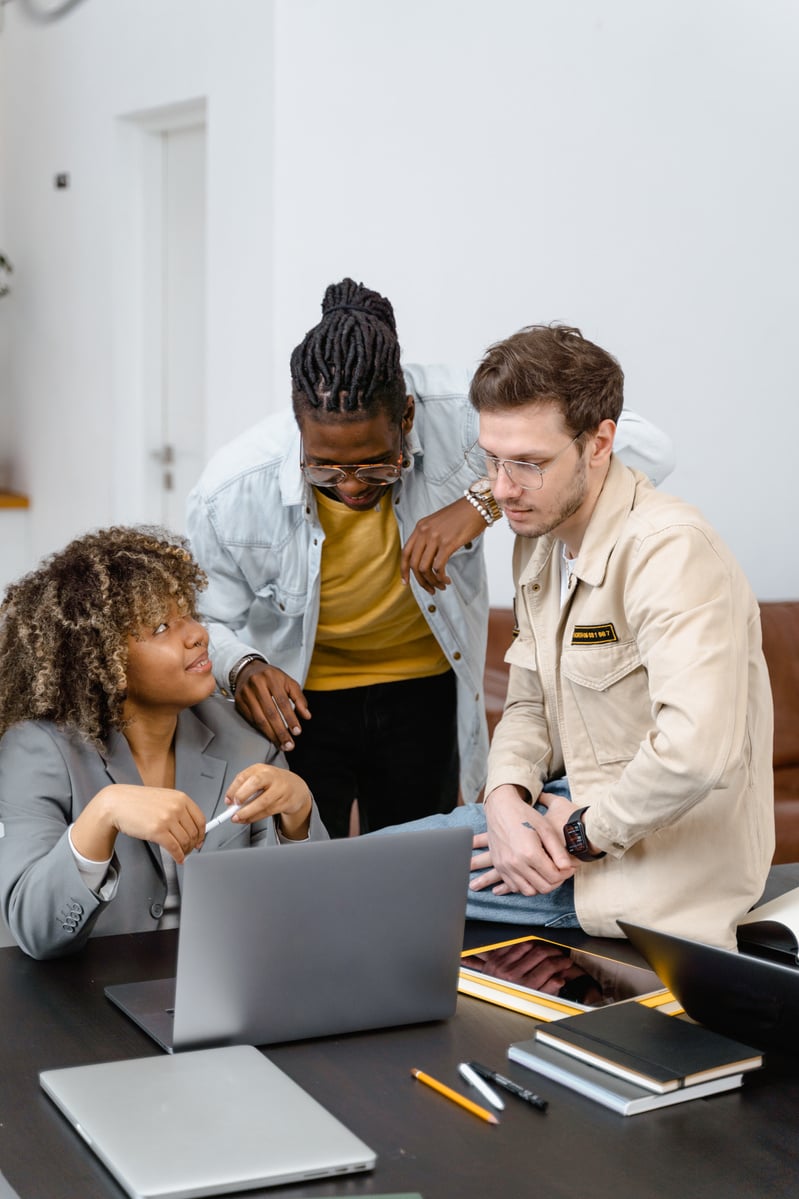 Colleagues Brainstorming a Business Project at a Meeting